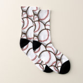 Baseball: Klassisches nahtloses Muster Socken (Paar)