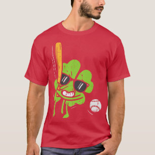 Baseball Kleeblatt Leprechaun St Patricks Day Men  T-Shirt