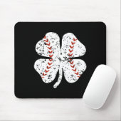 Baseball Kleeblatt St Patricks Day Pitcher Hitter  Mousepad (Mit Mouse)