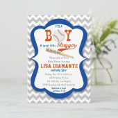 Baseball-kleine Einladung (Stehend Vorderseite)