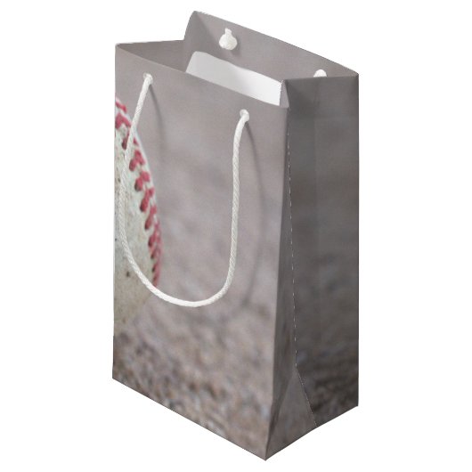 Baseball Kleine Geschenktüte (Vorderseite Schrägansicht)