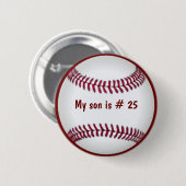 Baseball-Knopf Button (Vorne & Hinten)