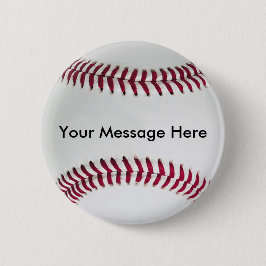 Baseball-Knopf mit Ihrer Mitteilung Button