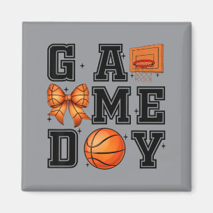 Baseball Kokette Schleife Cute Gameday Cheer Mama Magnet
