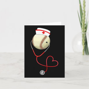Baseball Krankenschwester Funny für Nurse's Day Sp Karte