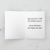 Baseball-Kranz Feiertagskarte (Innenseite)