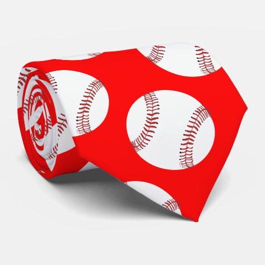 Baseball-Krawatte Krawatte (Gerollt)