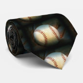Baseball-Krawatte Krawatte (Gerollt)