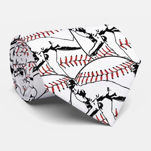 Baseball-Krawatte Krawatte (Gerollt)