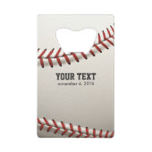 Baseball Kreditkartenflaschenöffner (Vorderseite)
