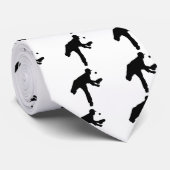 Baseball-Krug-Silhouette Krawatte (Gerollt)