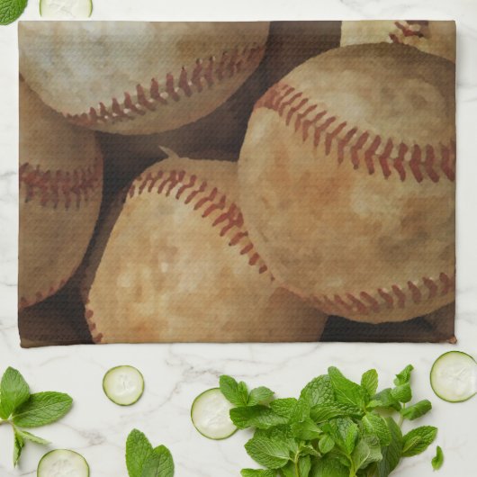 Baseball Küchentuch (Gefaltet)