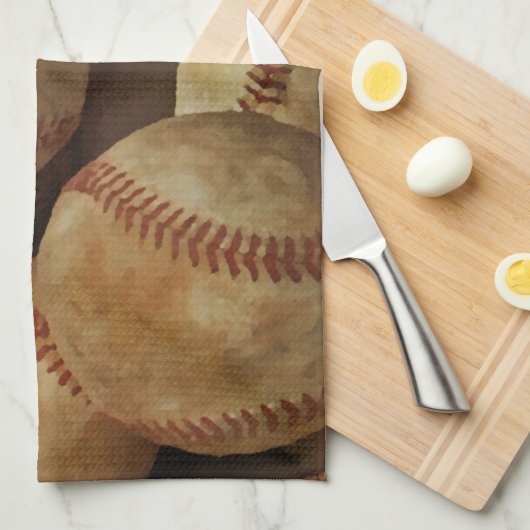 Baseball Küchentuch (Viertel Falte)