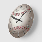 Baseball (Kugel) Runde Wanduhr (Winkel)