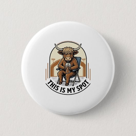 Baseball-Kuh-Shirt mit eisgekühltem Kaffee-Maskott Button (Vorderseite)