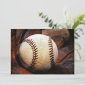 Baseball-Kunst Einladungen (Stehend Vorderseite)