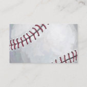 Baseball-Kunst-Front und Rückseite Visitenkarte (Rückseite)
