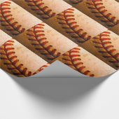 Baseball-Kunst Geschenkpapier (Ecke)