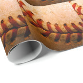 Baseball-Kunst Geschenkpapier (Rolleneckpunkt)