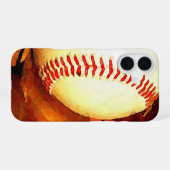 Baseball-Kunst iPhone 16 Hülle (Rückseite (Horizontal))