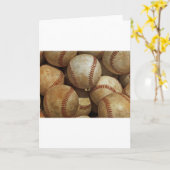 Baseball-Kunst Karte (Gelbe Blume)
