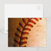 Baseball-Kunst Postkarte (Vorne/Hinten)