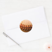 Baseball-Kunst Runder Aufkleber (Umschlag)