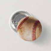Baseball-Kunst Vintage Button (Vorne & Hinten)