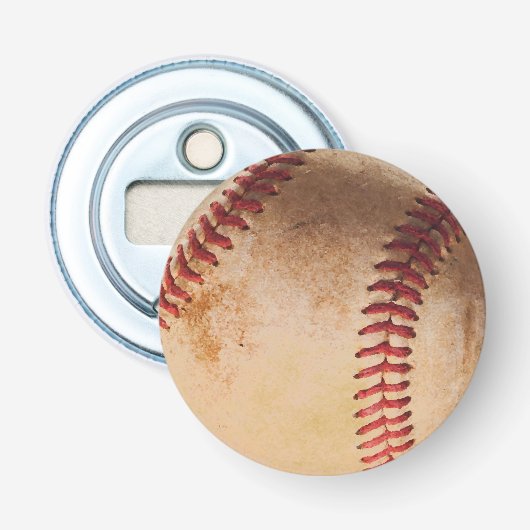 Baseball-Kunst Vintage Flaschenöffner (Vorderseite)