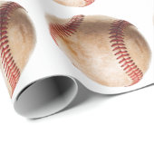 Baseball-Kunst Vintage Geschenkpapier (Rolleneckpunkt)