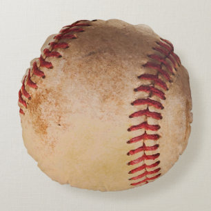 Baseball-Kunst Vintage Rundes Kissen