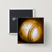 Baseball-Kunstwerk Button (Vorne & Hinten)