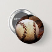Baseball-Kunstwerk Button (Vorne & Hinten)