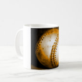 Baseball-Kunstwerk Kaffeetasse (Vorderseite Links)