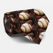 Baseball-Kunstwerk Krawatte (Gerollt)