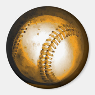 Baseball-Kunstwerk Magnet