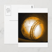 Baseball-Kunstwerk Postkarte (Vorne/Hinten)