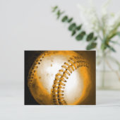 Baseball-Kunstwerk Postkarte (Stehend Vorderseite)