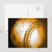 Baseball-Kunstwerk Postkarte (Vorne/Hinten)