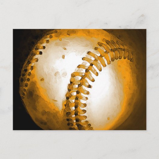 Baseball-Kunstwerk Postkarte (Vorderseite)