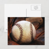Baseball-Kunstwerk Postkarte (Vorne/Hinten)