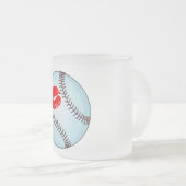 Baseball (Kuss) Mattglastasse (VorderseiteRechts)