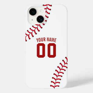 Baseball Lace Sport Team Jersey Individuelle Name Case-Mate iPhone 14 Hülle