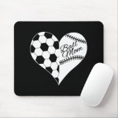 Baseball-Laces Fußball Muster Herz Ball Mama Mousepad (Mit Mouse)
