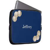 Baseball-Laptop-Computer Hülse, blau Laptopschutzhülle (Vorne Rechts)