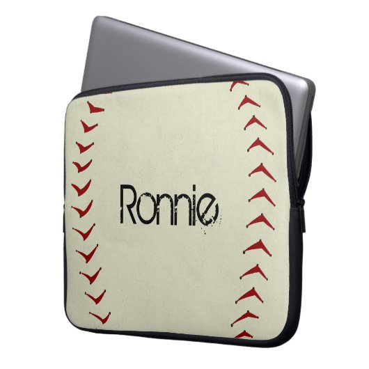 Baseball-Laptop-Hülse Laptopschutzhülle (Vorderseite Links)