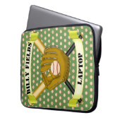Baseball-Laptop-Sleeve Laptopschutzhülle (Vorderseite Links)