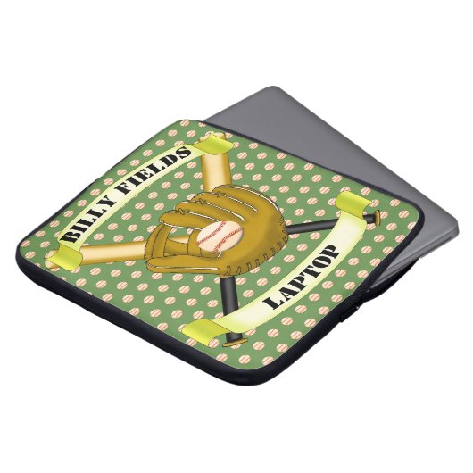 Baseball-Laptop-Sleeve Laptopschutzhülle (Vorne Oben)