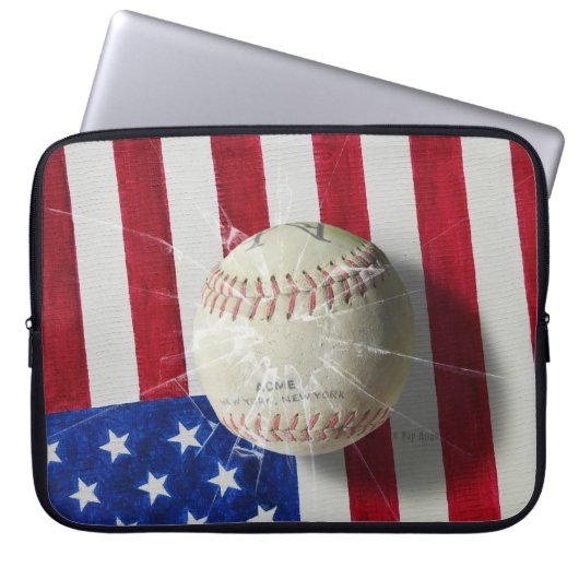 Baseball Laptopschutzhülle (Vorderseite)