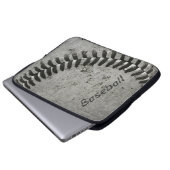 Baseball Laptopschutzhülle (Vorne Knopf)